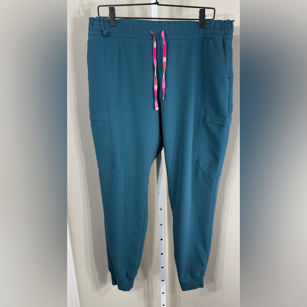 Figs Teal Jiggers Size XL Blue Green